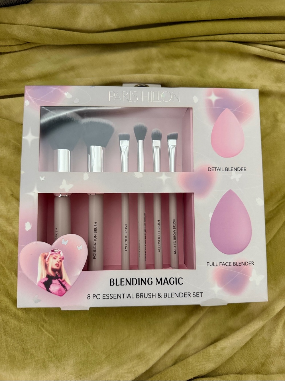 Paris Hilton Blending Magic 8-Piece Pink Brush & Blender Set